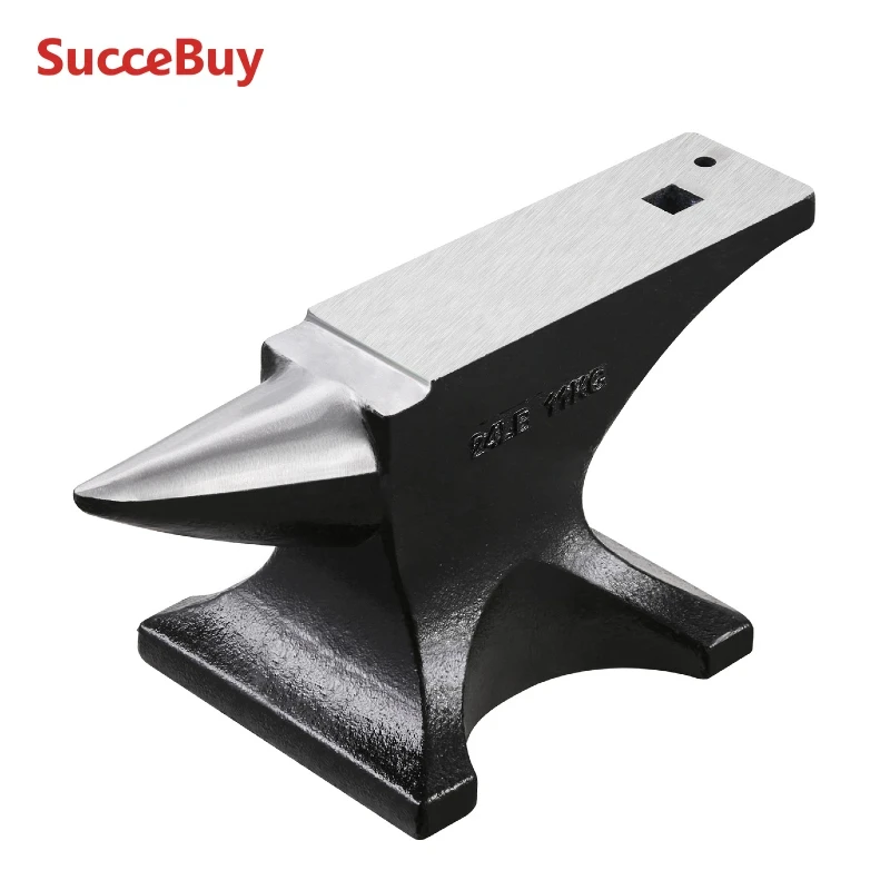 

SucceBuy наковальня с одним рогом, литая стальная наковальня, прочная круглая наковальня с высокой твердостью для кузнецов, стабильное основание, инструмент для обработки металла