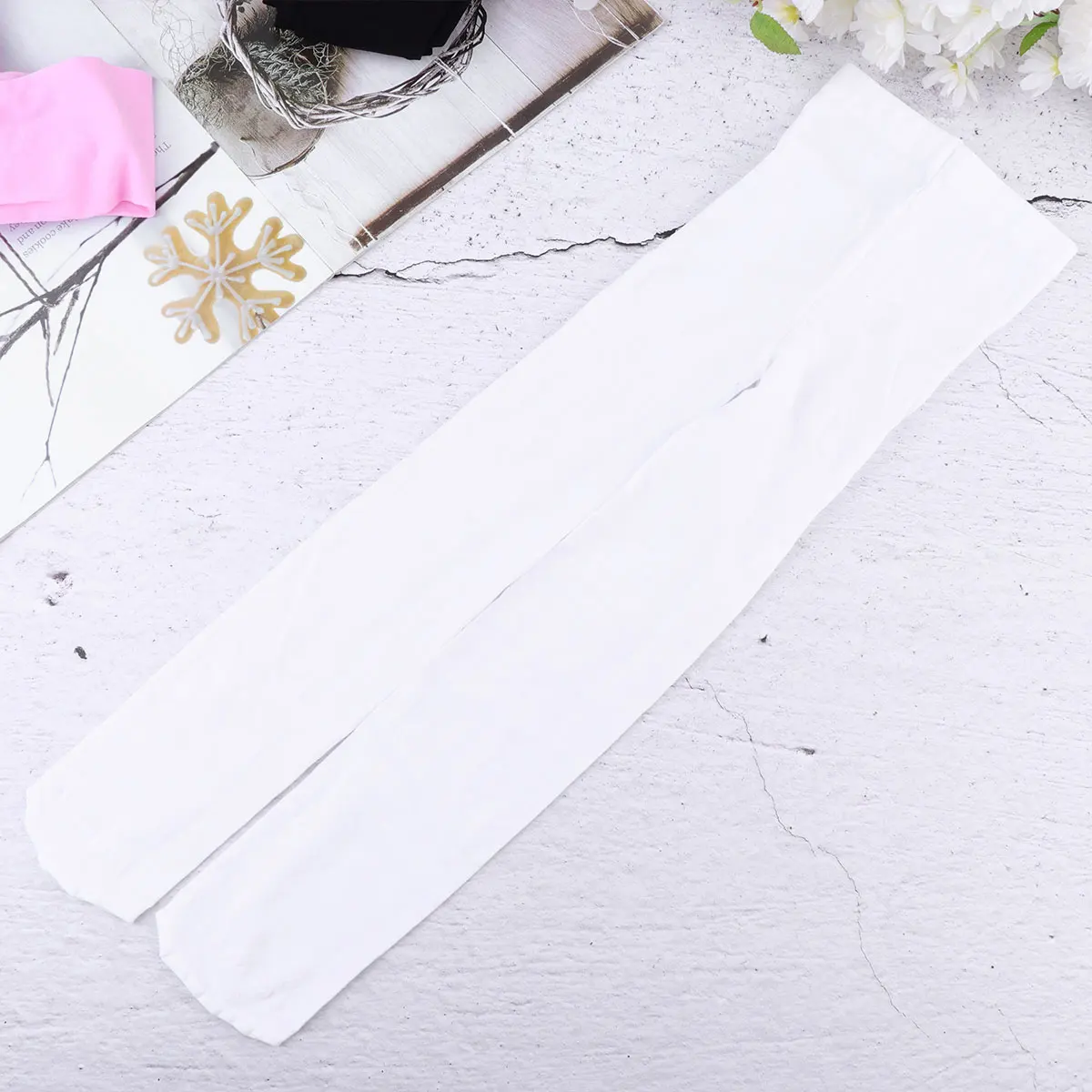 

3 Pcs Girls Base Socks Comfortable Pantyhose Dance Student Elastic