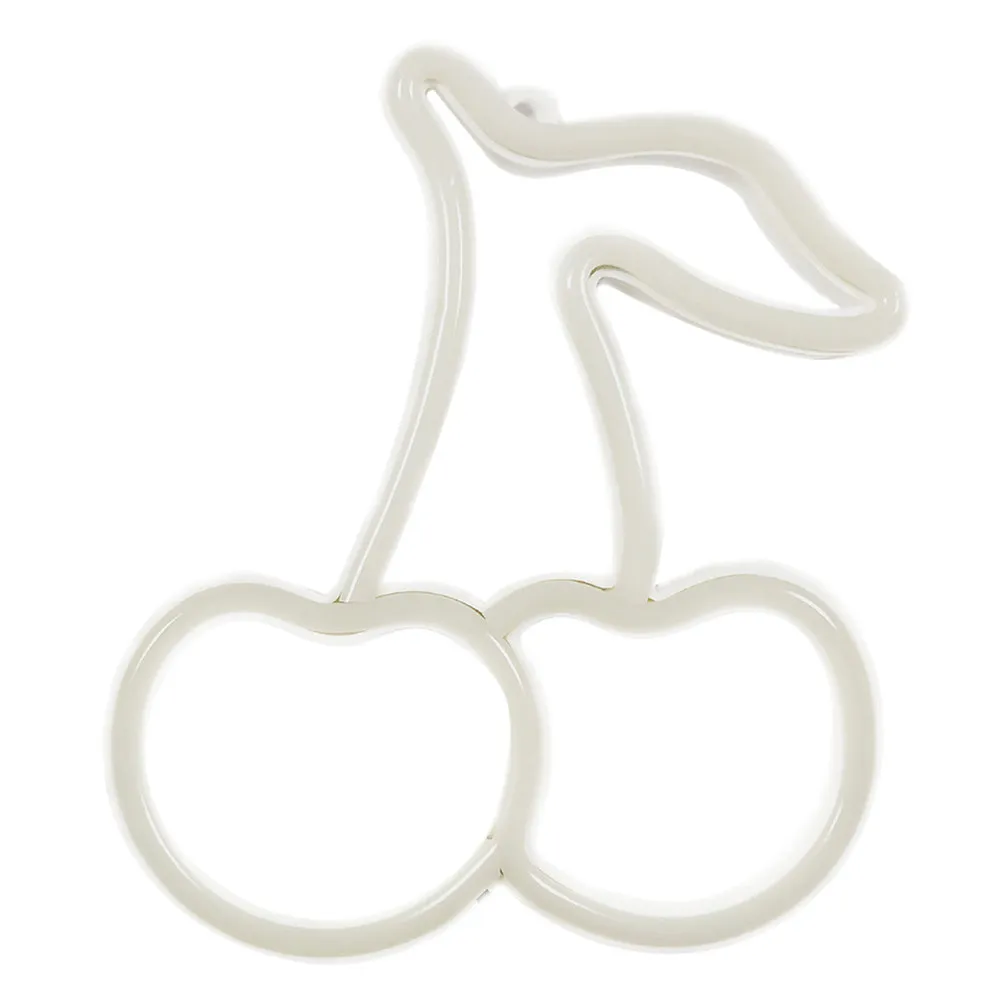 

Неоновая LED-лампа в форме вишни, ночник с двойным питанием USB для спальни, гостиной, декоративное освещение для помещений