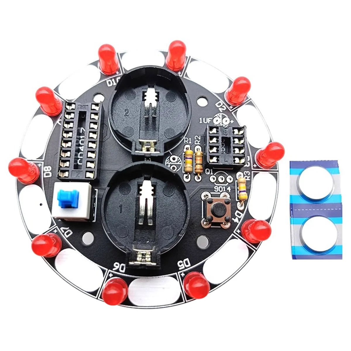 A10Z-Lucky Turntable LED Light DIY Electronic Kit Welding Project Training Module DIY Kit for Learning