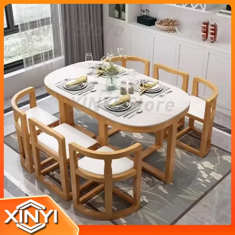 Dining Chair Set for Restaurant Decoration Luxury White Ceramic Table and Chairs Set for Dining Room Home Office