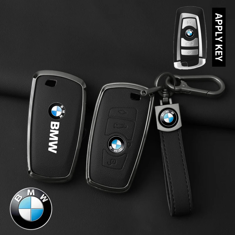 

For BMW 1 3 5 7 Series X1 X3 X4 X5 F10 F15 F16 F20 F30 F18 F25 M3 M4 E34 Key Case Cover Alloy Shell Holder Keychain Accessories