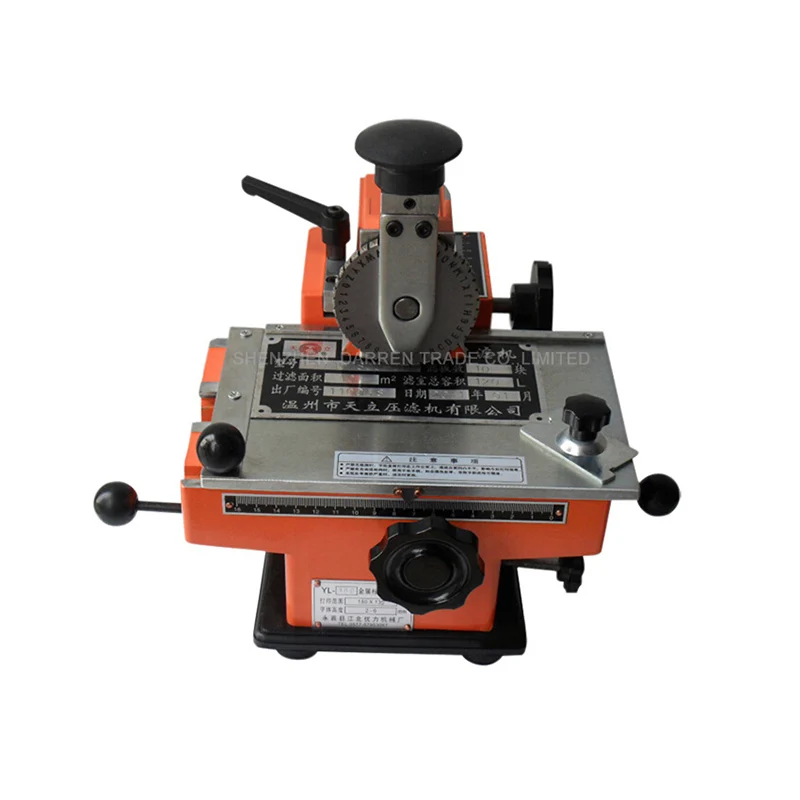 Semi-Automatic Aluminum Labeling Coding Machine YK-A01 Manual Marking Machine Parameter Label Printer