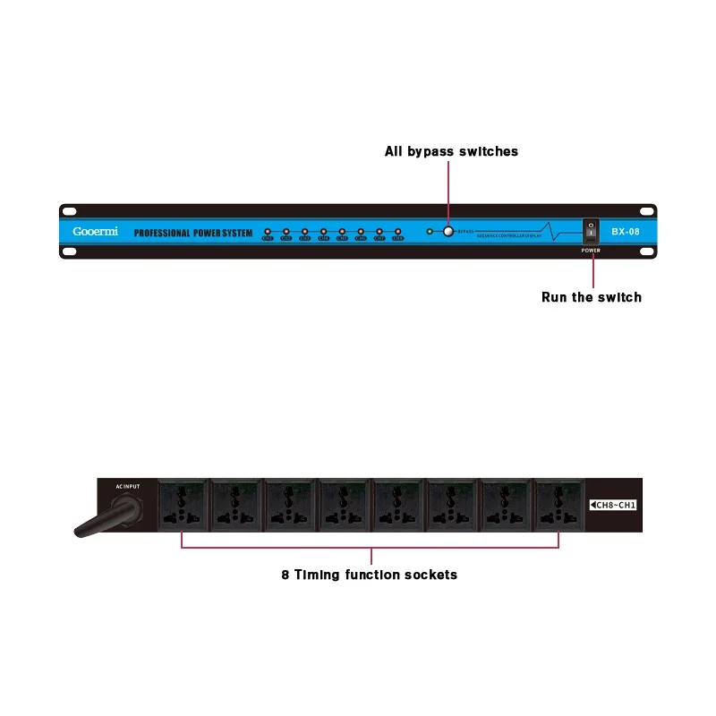 LD448 Professional Digital Reverb และ Multi Effect DSP โปรเซสเซอร์ โปรเซสเซอร์เสียง Equalizer สําหรับเวที