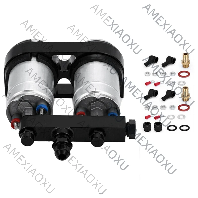 

Strange 2PCS 0580254044 Universal External Inline Fuel Pump With Dual Bracket Kit & Out Manifold
