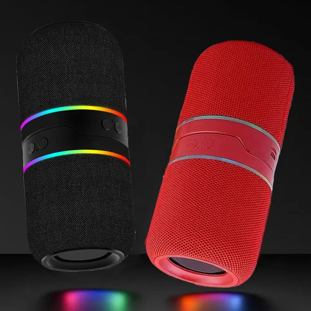 2-in-1 Magnetic Split Bluetooth Speaker Split&Combine Design RGB Colorful Lights Modular Bluetooth Speaker TWS Interconnect