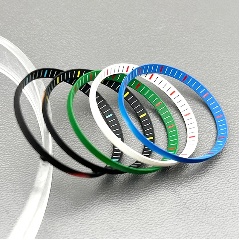 30.5MM Watch Case Chapter Ring For SKX007 SRPD Diver Watch Watch Repair Spare Parts Fit 4R36 NH35 NH36 Mechanical Movement