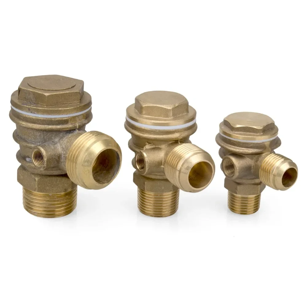 1Pc Pure Copper With Heat Sink Vertical 3 Port Return Valve/Check Valve Connector Tool For Air Compressor High Hardness