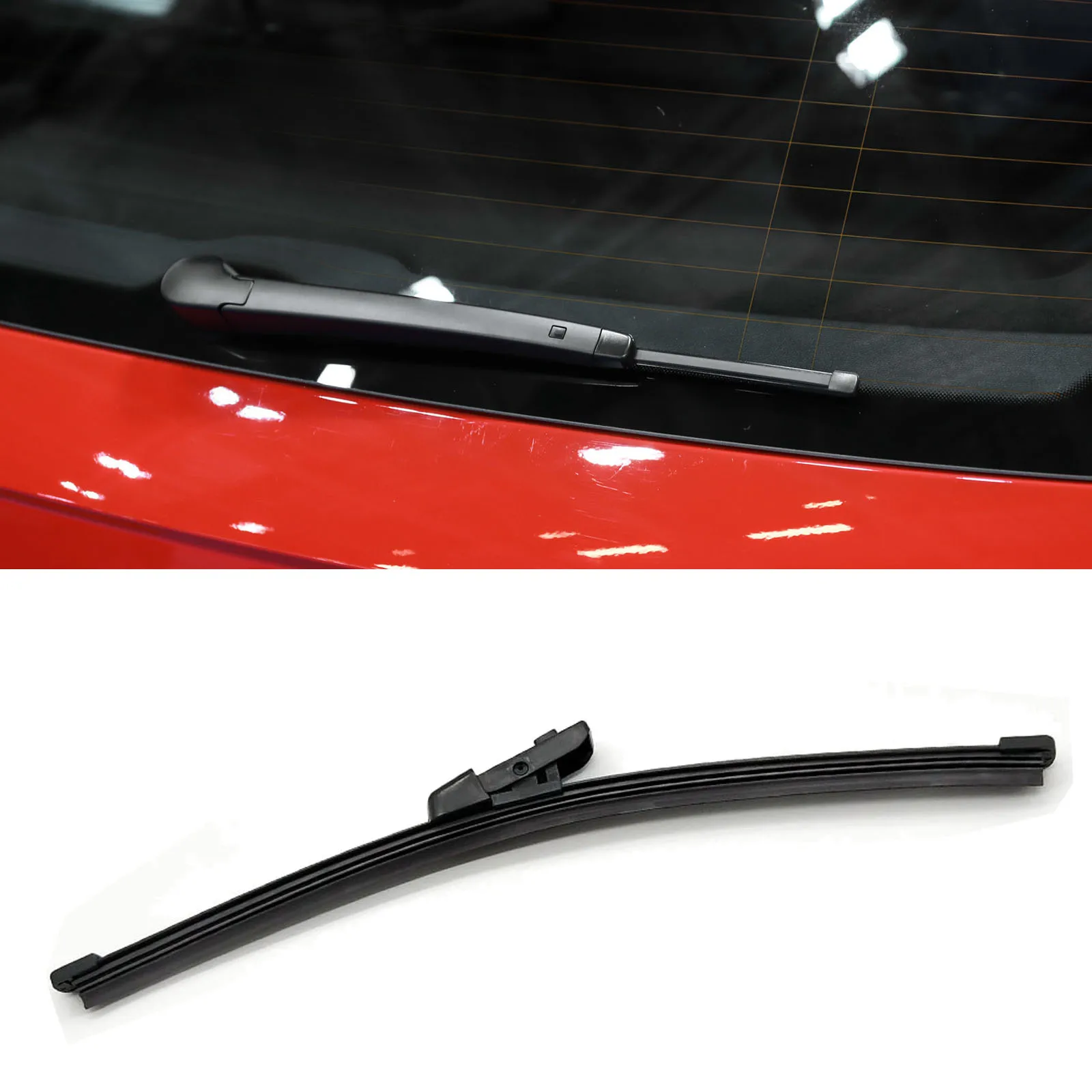 الزجاج الأمامي الخلفي غسالة الزجاج الأمامي ممسحة شفرة ، اكسسوارات السيارات لشركة فولكس فاجن بولو 7 AW BZ 2017-2023 ، 11"