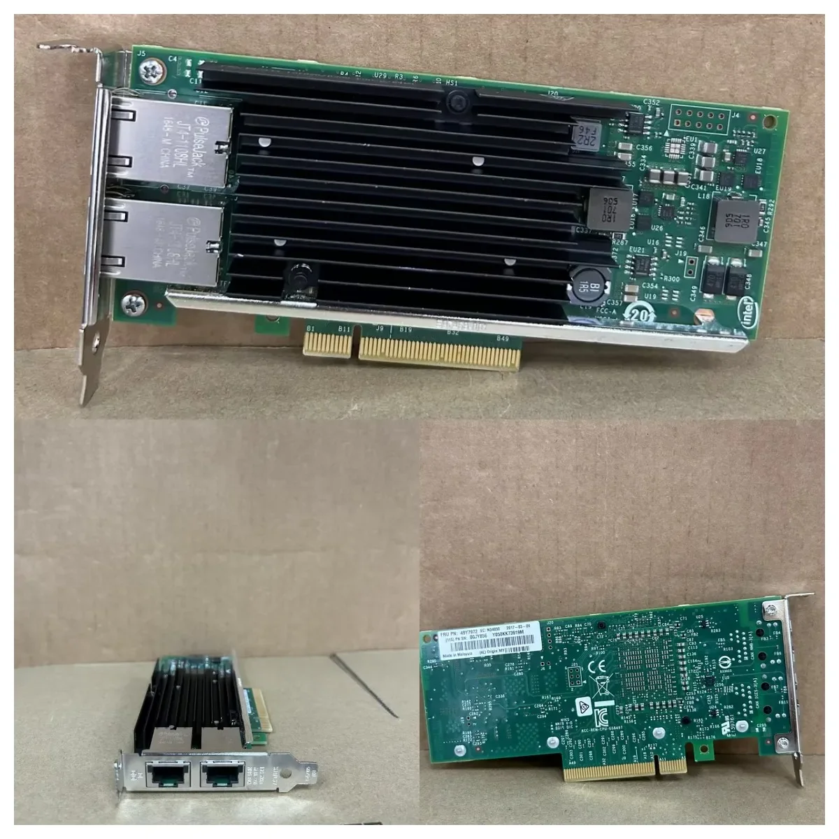 Intel X540 X550-T2PCIE dual port 10 Gigabit desktop network interface card NAS four Gigabit i350-T4 electrical port