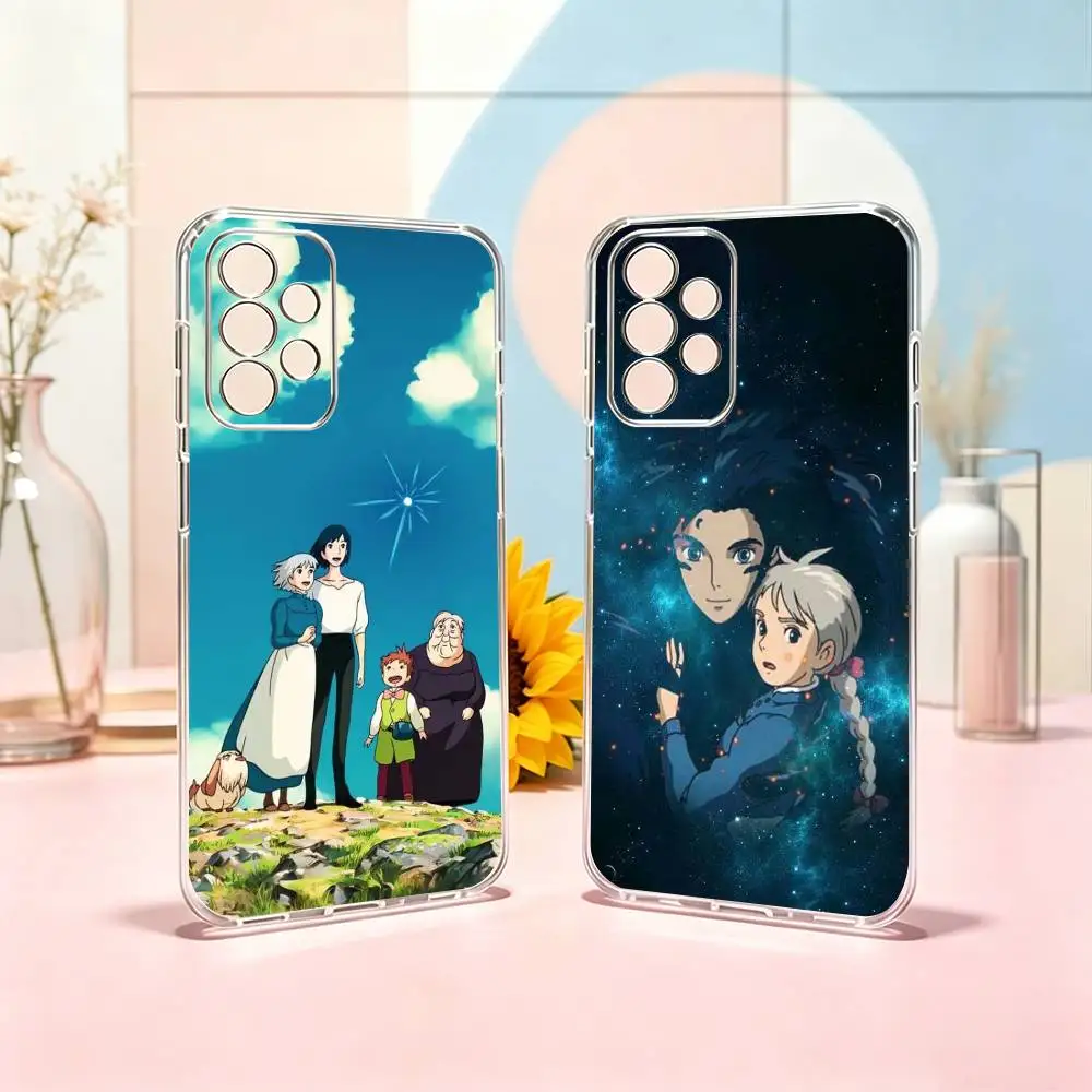 Howls Moving Castle-E Phone Case Transparent Silicone Soft For Samsung S25,S24,S21,S22,S23,S30,Ultra,S20,Plus,Fe Gift
