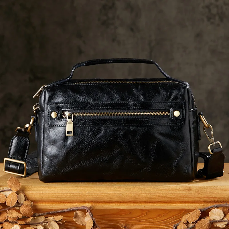 

2025 Cowhide Single-shoulder Bag Men's Genuine Leather Crossbody Casual Multi-functional Handbag Designer Luxury Bag