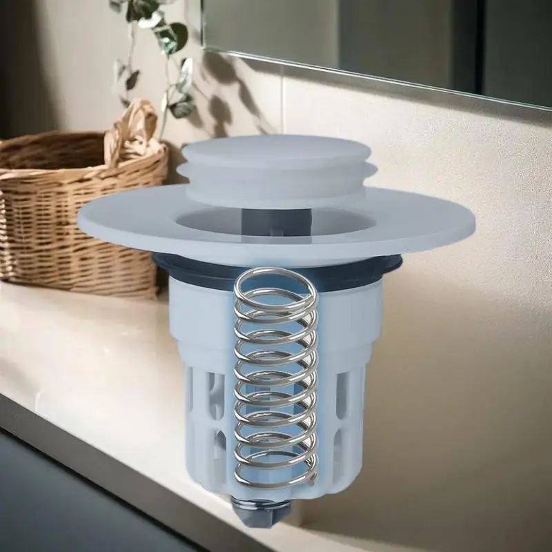 

1Pcs Washbasin Drainer Bouncing Core Filter Bathroom Sink Plug Drain Filter For Quickly Seal And Drain Water