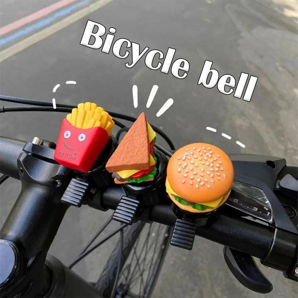 Hamburg Cartoon Bicycle Bell Super Loud Children\'s Mountain Bike Universal Bell Scooter Bell Bicycle Decoration