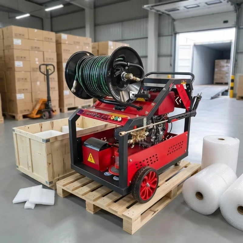 Industrial Cold Water Cleaning New High Pressure 150bar Sewer Jetter Pipe Dredging Machine for Municipal Drainage Pipeline
