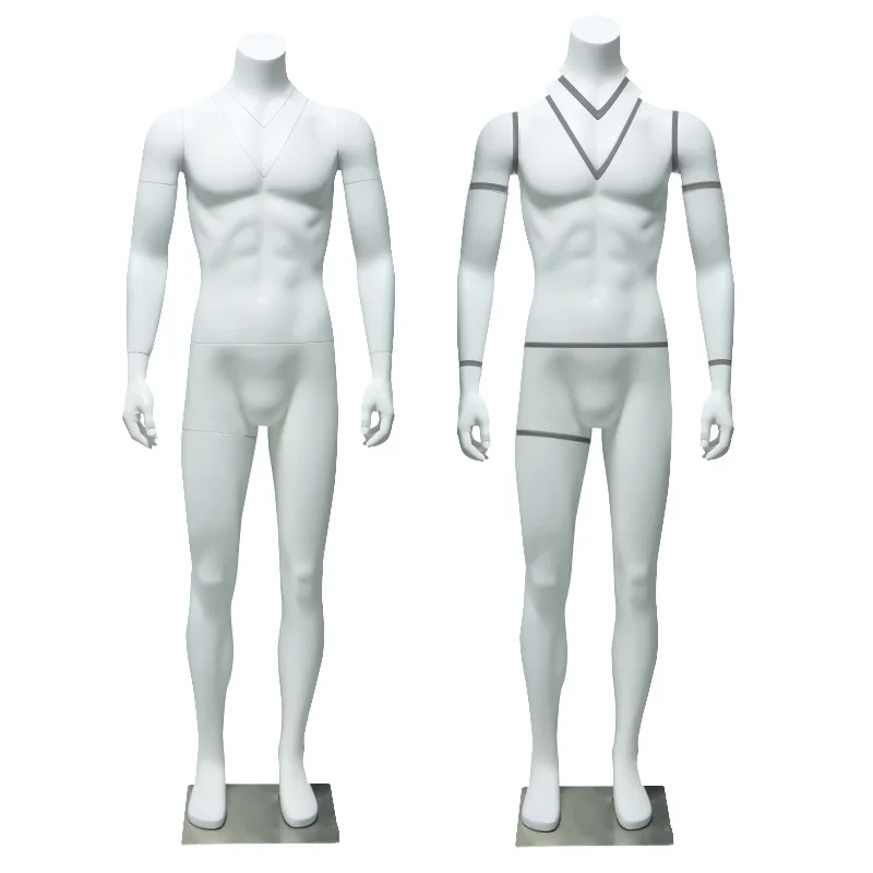 

3D hollow model props men's e-commerce clothes shooting display stand whole body disassembly and assembly women's clothing three