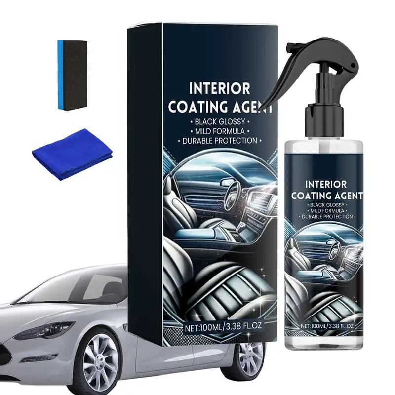 

Interior Cleaner Car Detailing 100ml Liquid Car Cleaner Spray Odorless Multifunctional Powerful Car Maintenance Supplies