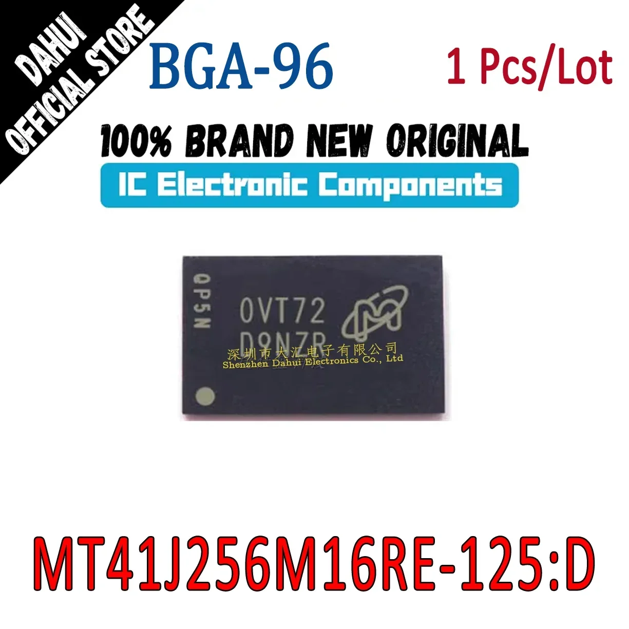 

MT41J256M16RE-125:D Silk screen D9NZR BGA-96 DDR3 memory chip Brand New Original In Stock
