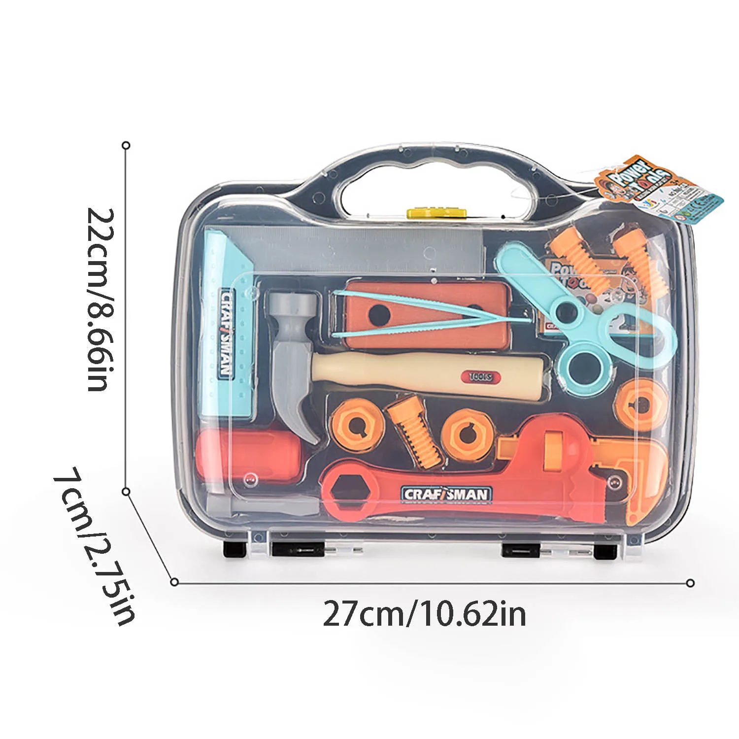 حقيبة أدوات الأطفال DIY تجميع ألعاب المنزل صندوق تخزين أدوات إصلاح #2