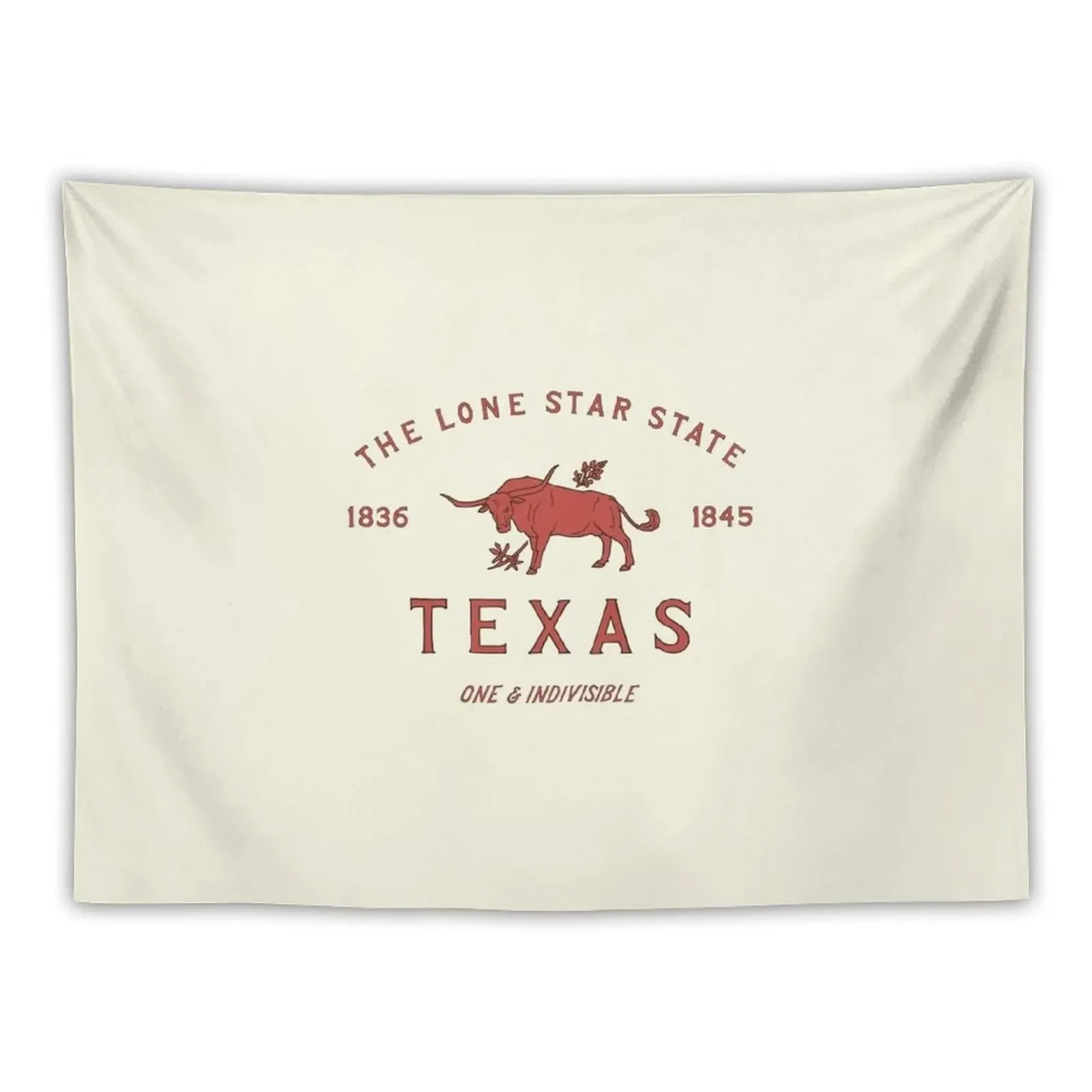 TX - Texas State Animal Longhorn Steer Tapestry Art Mural Wall Deco Wall Tapestries Aesthetic Home Decor Tapestry