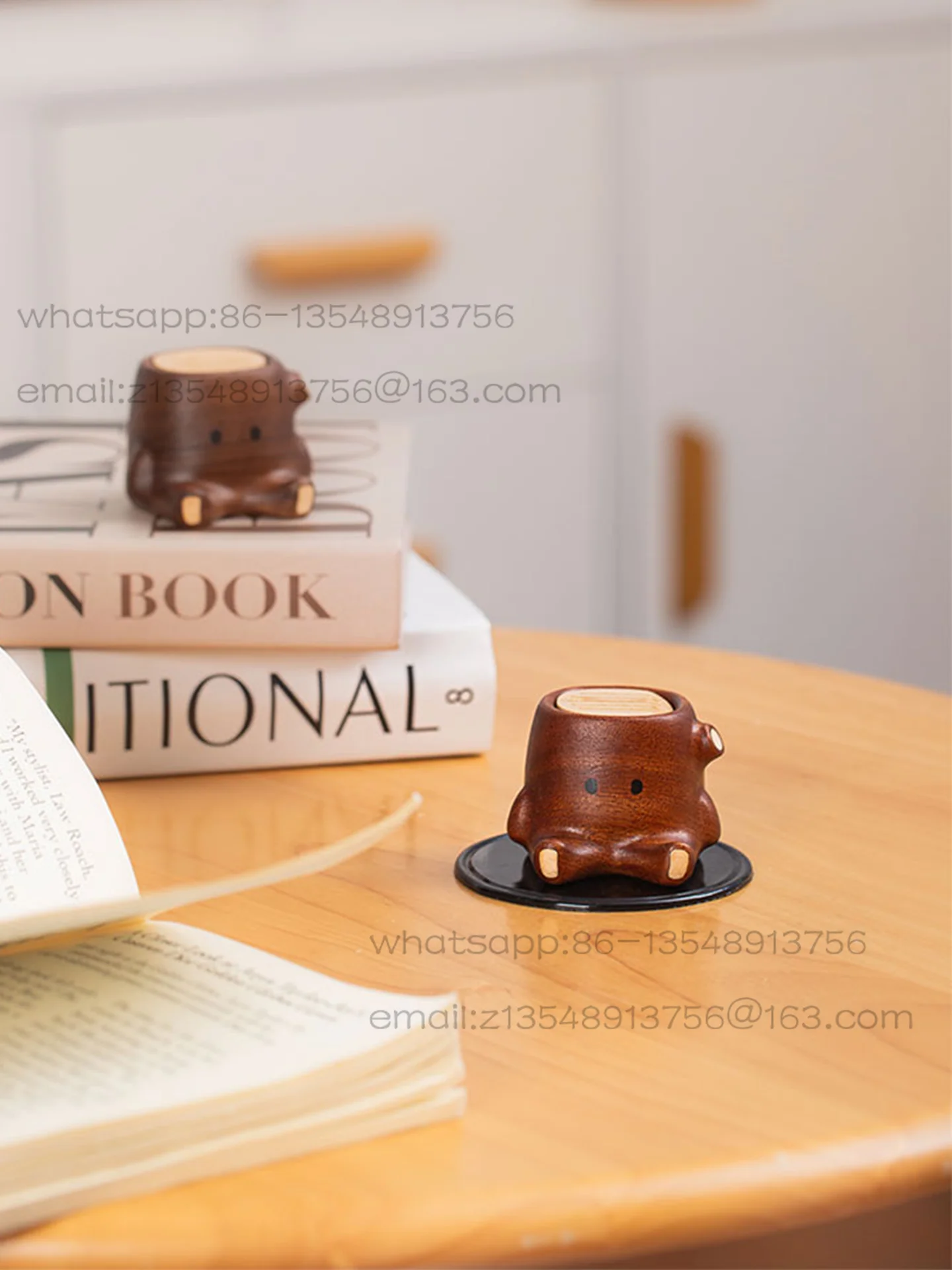 Small stump car trend diffuser ebony car aromatherapy tabletop ornament perfume jewelry