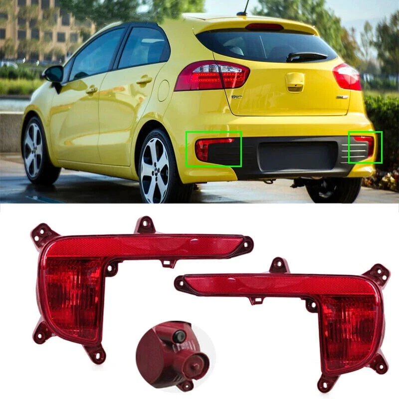 

Задний бампер автомобиля, стоп-сигнал, противотуманный отражатель, задняя сигнальная лампа для KIA Rio Hatchback 2016-2017, сигнальные лампы, автомобильные аксессуары