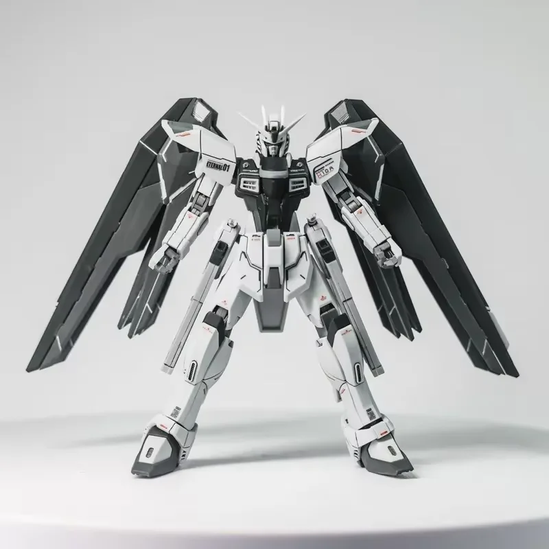 Newdom Unactivated สี Zgmf-X10a Hg 1/144 Mech ชุดประกอบชุดเดสก์ท็อปตกแต่งของเล่นเด็กของขวัญสะสม