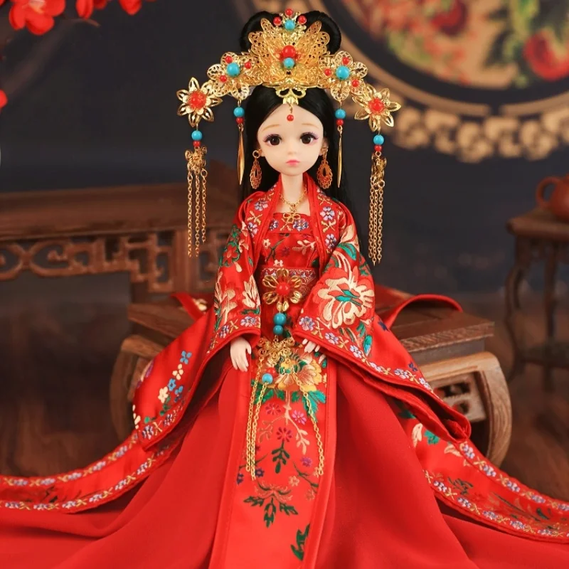 

2025 New Hanfu Chinese Style Ancient Costume Doll Toy Girl Princess Simulation 30cm Dress Up Set Holiday Gift Exquisite Gift Box
