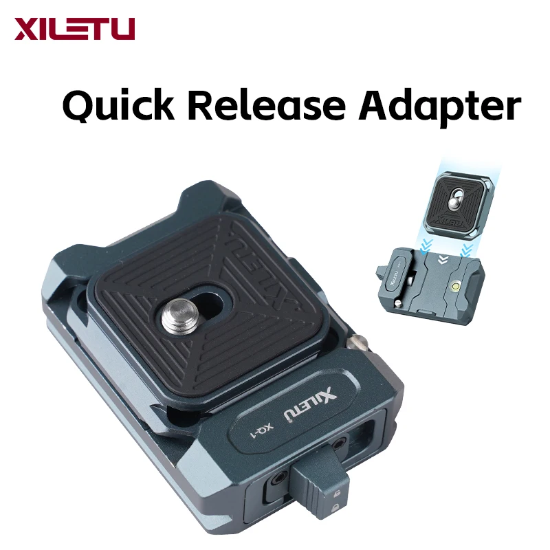 Xiletu xq1 universal dslr slr câmera gimbal arca suíço placa de liberação rápida braçadeira kit interruptor rápido tripé slider montagem adaptador