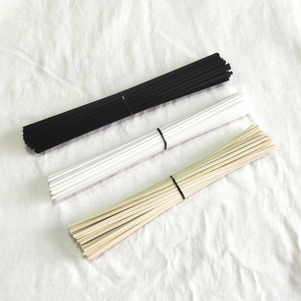 50pcs 19cmx3mm Aroma Diffuser Replacement Rattan Reed Sticks Air Freshener Aromatherapy Aroma Stick Oil Diffuser Refill Sticks