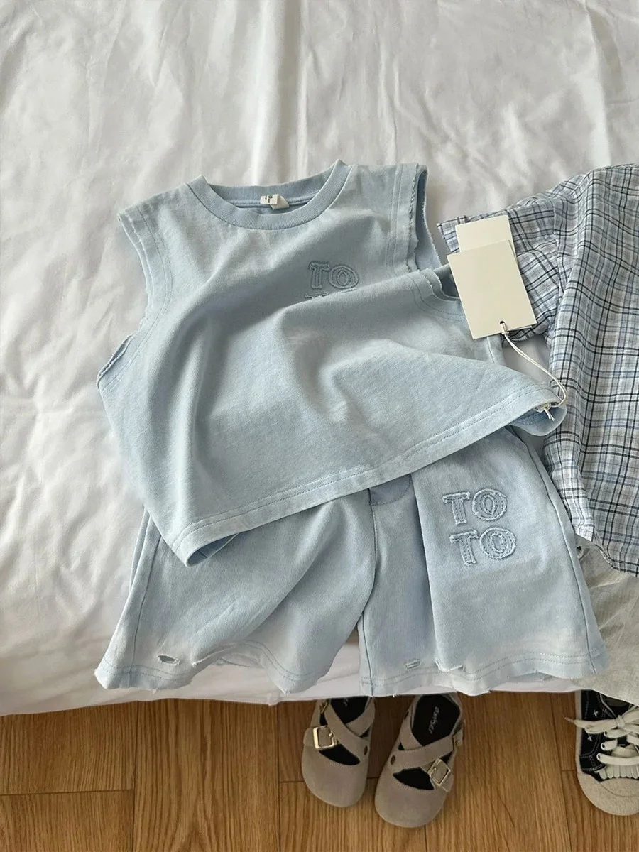 boys-summer-outfit-children's-set-2026-new-simple-breathable-pure-cotton-vest-baby-versatile-loose-cool-short-pants-two-piece