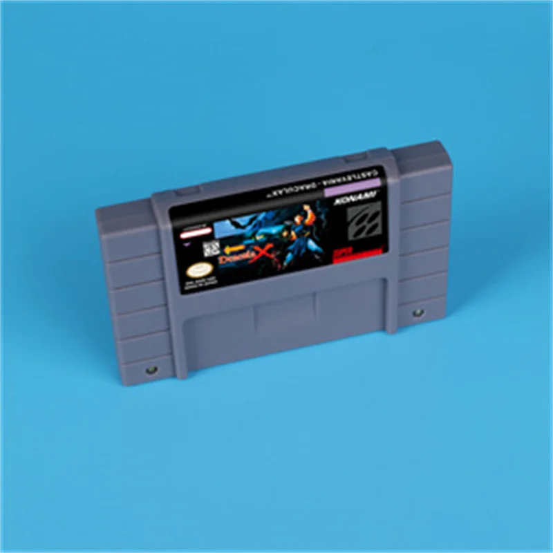 بطاقة ألعاب 16 بت من أجل لعبة Castlevania Dracula X إصدار الولايات المتحدة الأمريكية NTSC SNES وحدة تحكم ألعاب الفيديو
