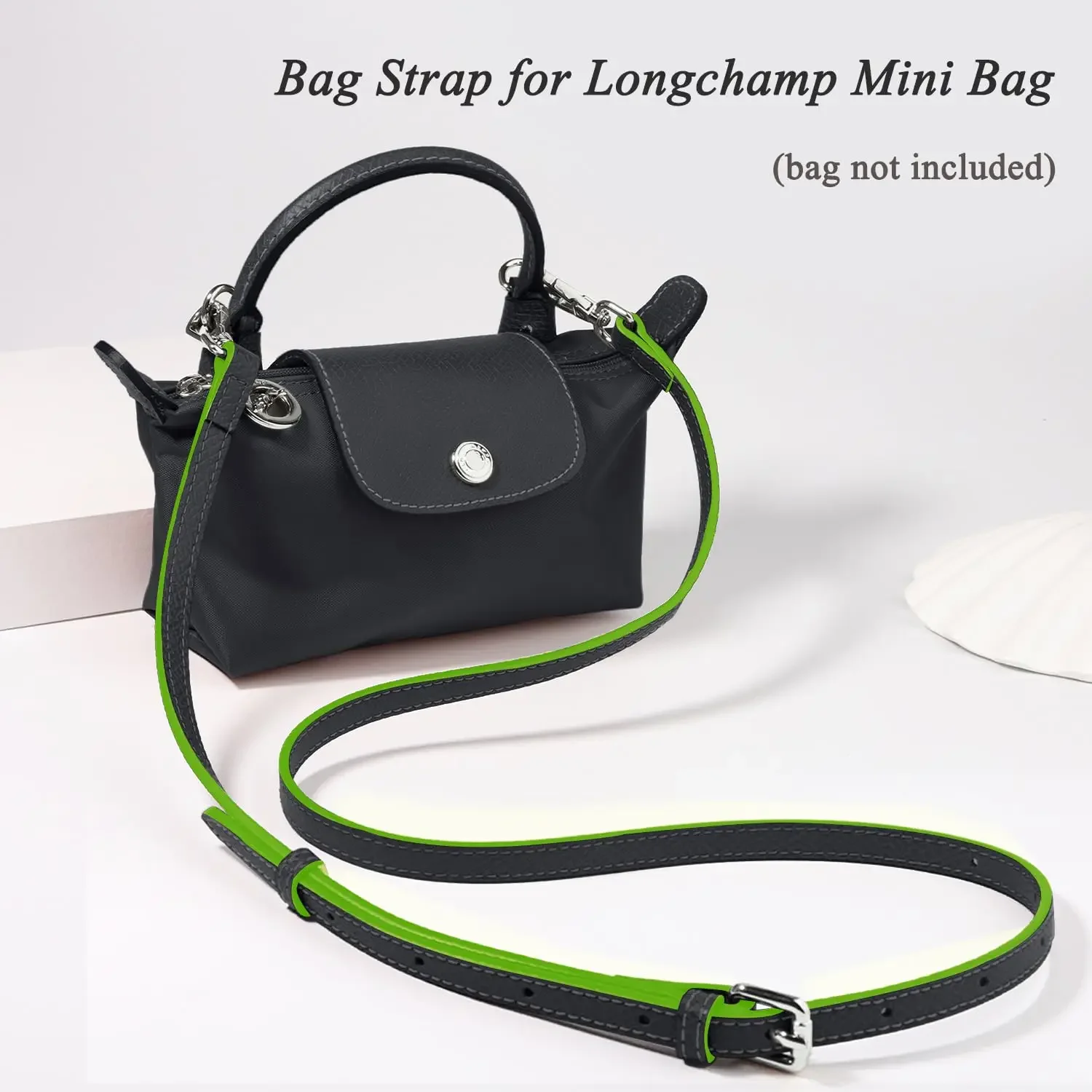 Bag Straps Set for LONGCHAMP Mini Bag Leather Accessories DIY Transformation Punch Free Shoulder Crossbody Conversion