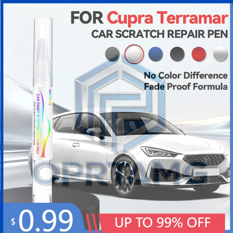 2026 Nuevo Lápiz Reparador de Pintura para Coche, Accesorios para Reparación de Arañazos de Pintura para CUPRA Terramar Cosmos Blue Black Glacial White Timanfaya Gre