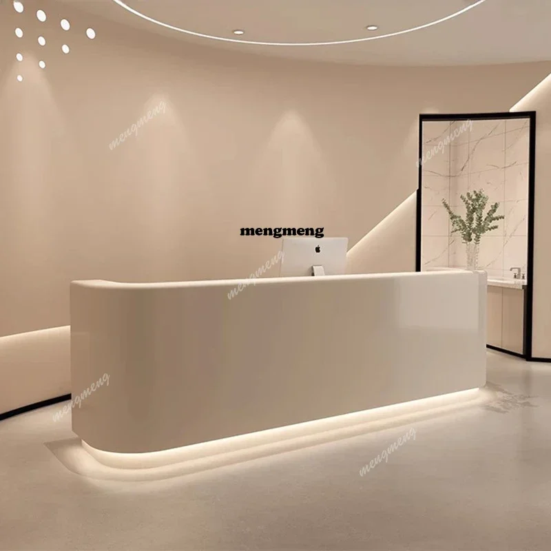 

Nordic Originality Reception Desks Modern Cream Style Luxury Beauty Salon Counter Church Pulpit Office Furniture Accueil