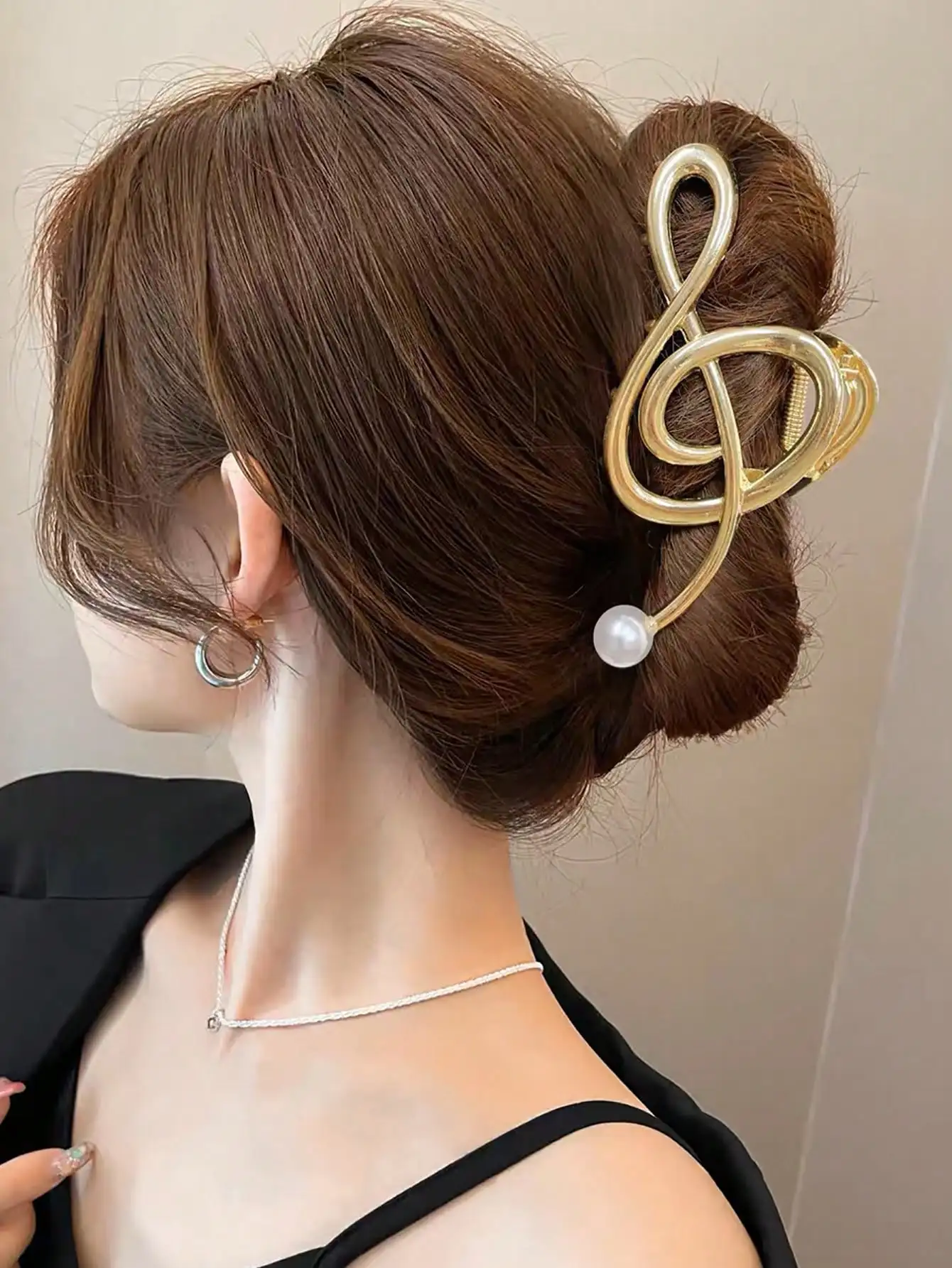 

1pc Five-Petal Flower Shaped Hair Claw Clip, Elegant High-End Hairstyle Accessory For Women, Suitable For Daily, Party, Travel And Leisure,Festival,Birthday
