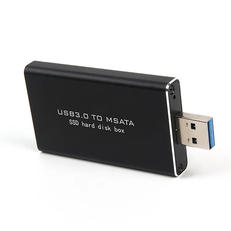 MSATA Ke USB USB 3.0 Ke MSATA SSD Adaptor Hard Disk M2 SSD Kotak HDD Eksternal Casing HDD-N36R