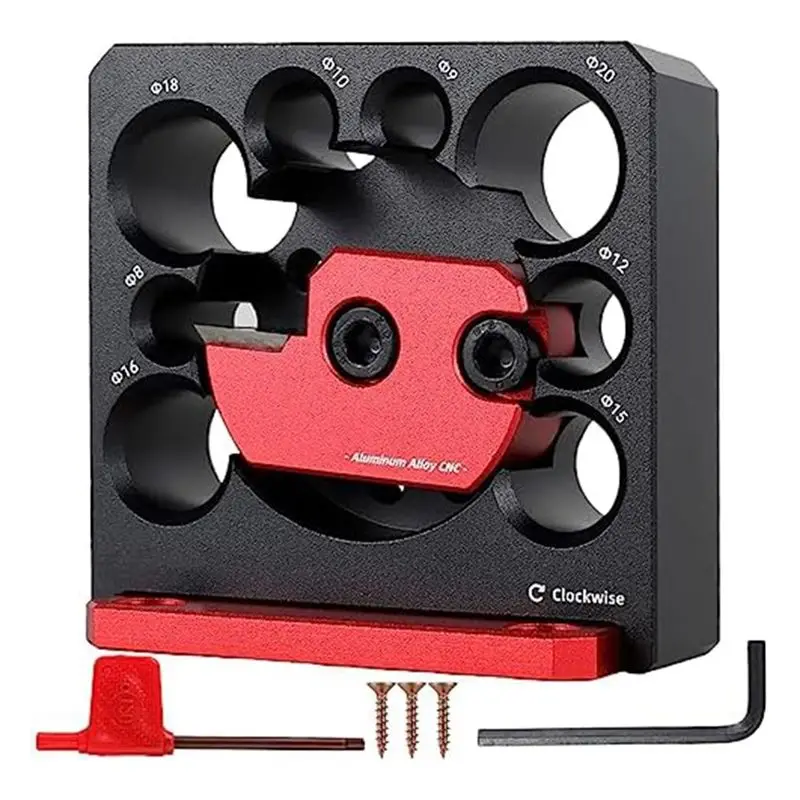 AFOURT-6 PCS Dowel Maker Jig Kit Metric 8Mm To 20Mm Adjustable Dowel Maker With Carbide Blade,For Wooden Rods Sticks Woodworking