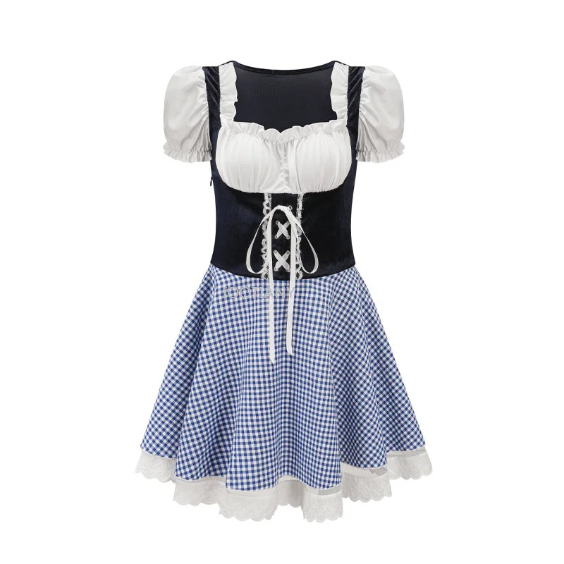 

.German Women's Oktoberfest Dress Munich Carnival Party Bavarian National Costume Stage Performance Role Play Bar Girl Uniform