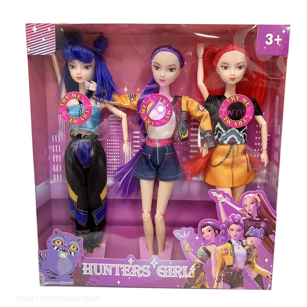 2026 نمط الموسيقى الساخنة KPop الشيطان هنتر أنيمي الشكل رومي ميرا زوي عمل الشكل تأثيري دمية لطيف هدية للأطفال هدايا عيد ميلاد