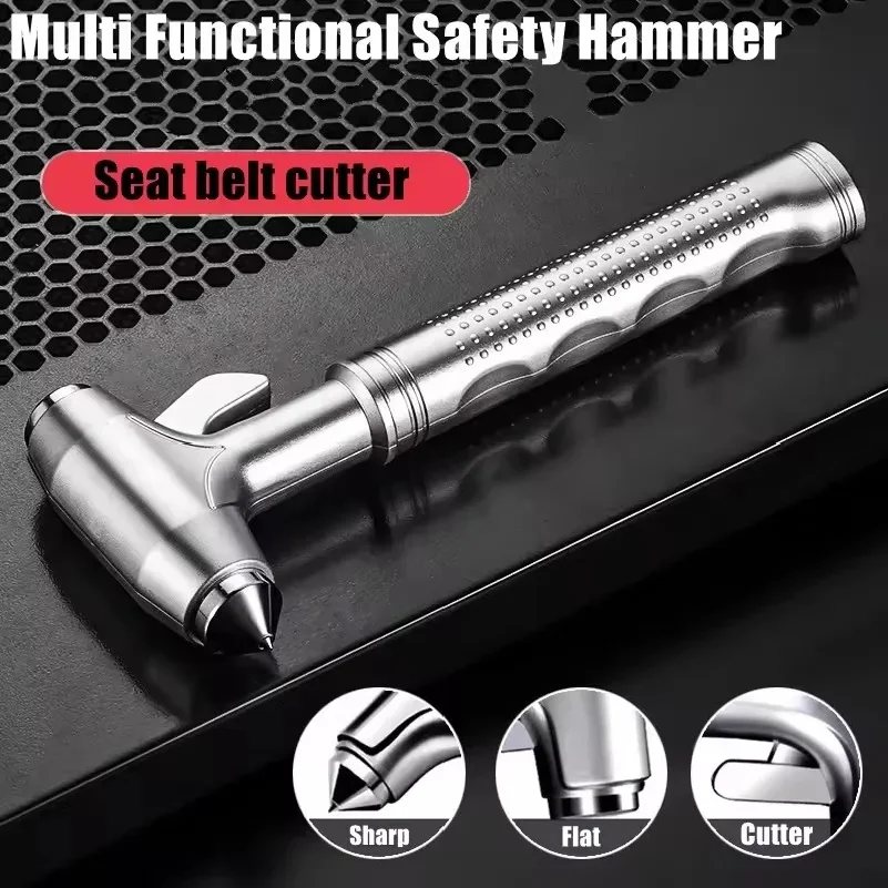 Car Window Breaking Safety Hammer Glass Survival Rescue Tools Car Interior Accessories Life-Saving Auto Emergency Escape Hammer