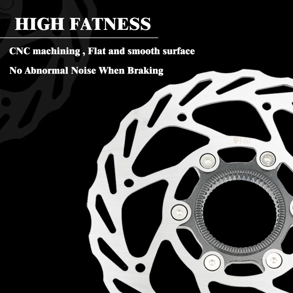 RACEWORK Center Lock Ultraleichte Bremsscheibe mit Wärmeableitung für MTB-Rennrad 140 mm/160 mm Hochleistungsbremse – Detail 5