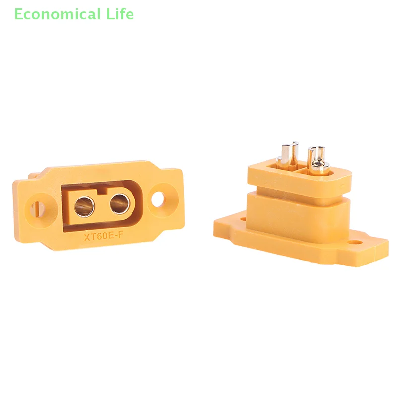 2pcs/lot XT60E-F XT60 XT 60 DC500V 30A-60A Female Plug Gold Plated Connector Power Battery Connecting Adapter