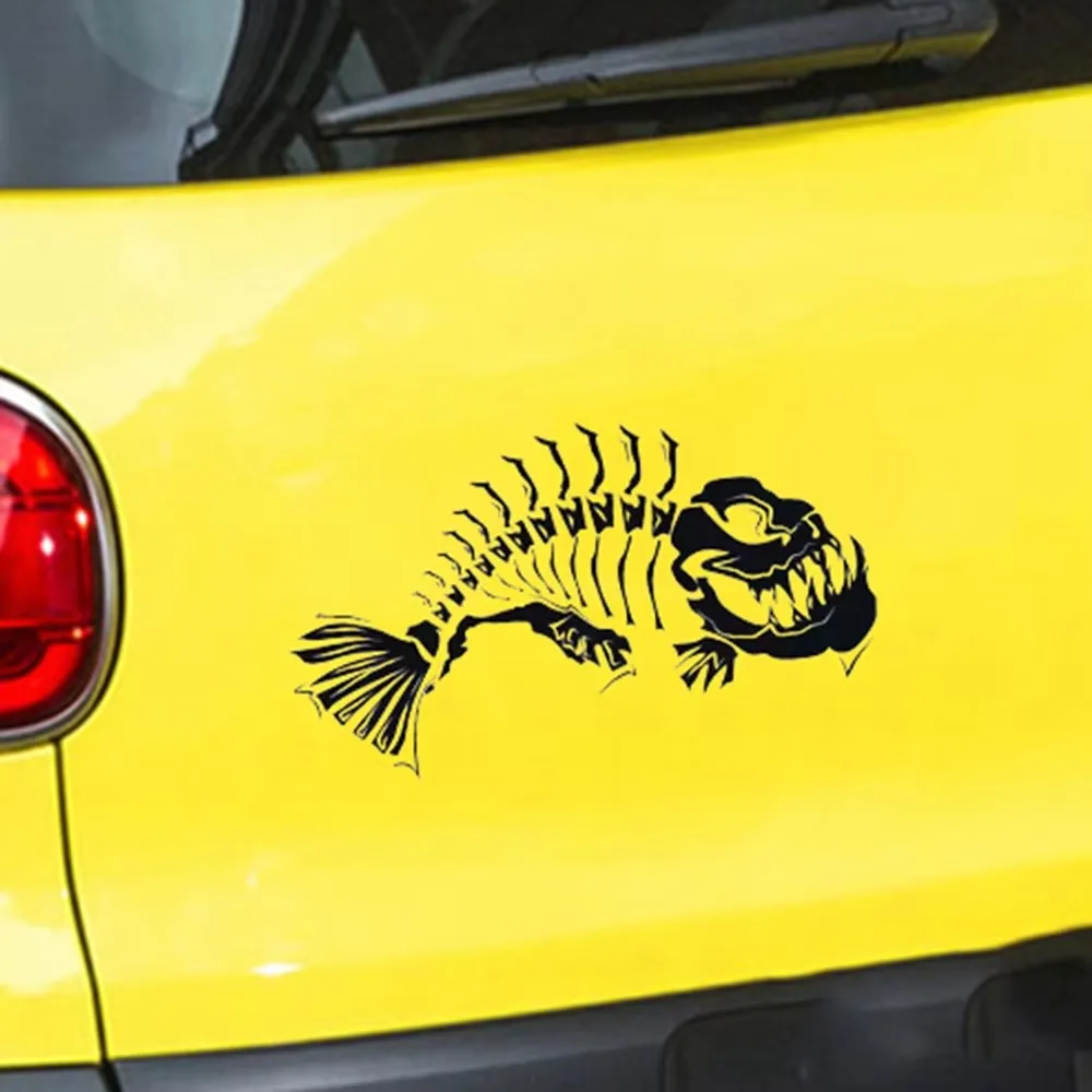Beautiful and clean fishbone design, car window bumper, motorcycle home notebook decoration, vinyl sticker
