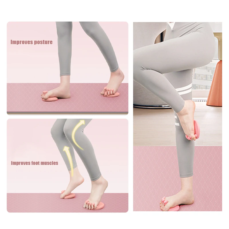 2 pezzi arco plantare trainer fitness gamba dita dei piedi funzione plantare ginnico pollice valgo correttore puntali glutei arco trainer