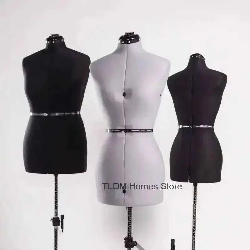 

Size Mannequins Female Upper-body Clothing Tailor Adjustable Design Tools Three-dimensional Cutting Female Model with Stand Z