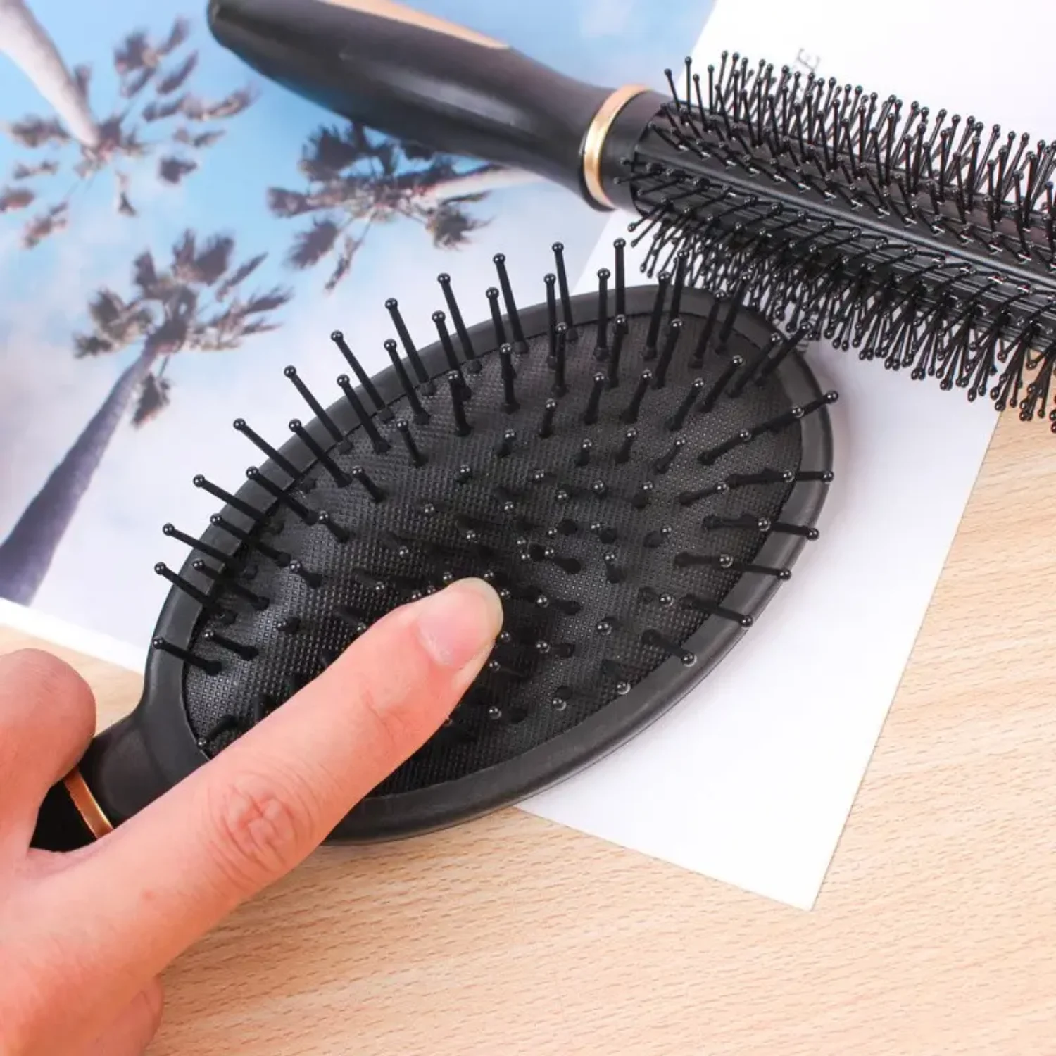 Anti-Static Massage Hair Comb, High Temp Resistant - Smooth, Tangle-Free Hair