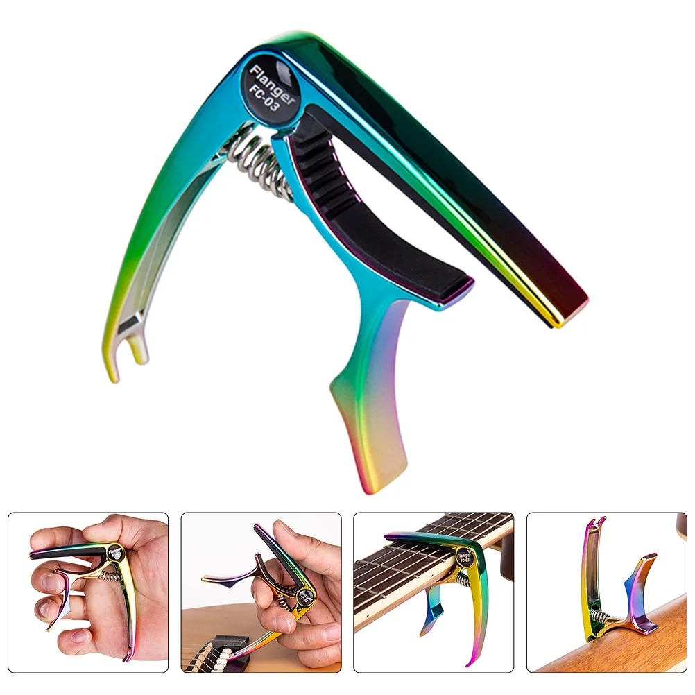 

1pc Metal Guitar Capo Durable Adjustable Wide Neck Acoustic Electric Change Simple Sandhi Clip Professional Beginner