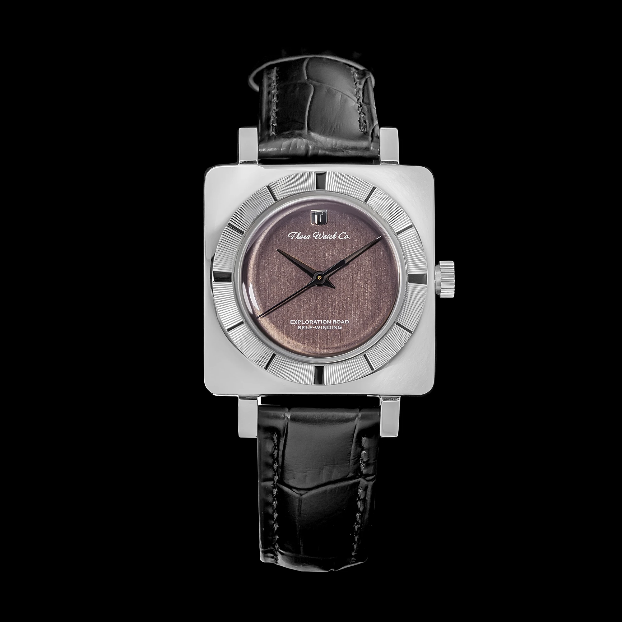 THORN T016 Automatic Mechanical Watch PT5000 Movement Sapphire Crystal 50M Waterproof Cow Leather Strap Men Women Wristwatch