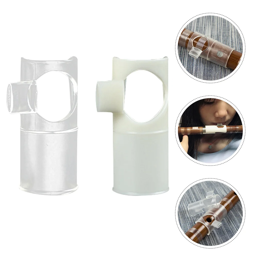 2 Pcs Recorder Instrument Flute Blow Bass Easy Mouthpiece Aid Replacement Musical
